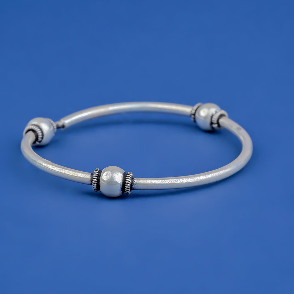 Oxidiseround Ball Braceket 925